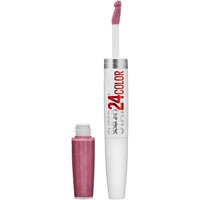 Maybelline Super Stay 24, 2 - Step Liquid Lipstick Makeup, Long Lasting Highly Pigmented Color with Moisturizing Balm, Very Cranberry, Ruby Red, 1 Count - 7DAY'S
