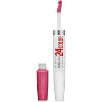 Maybelline Super Stay 24, 2 - Step Liquid Lipstick Makeup, Long Lasting Highly Pigmented Color with Moisturizing Balm, Very Cranberry, Ruby Red, 1 Count - 7DAY'S