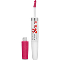 Maybelline Super Stay 24, 2 - Step Liquid Lipstick Makeup, Long Lasting Highly Pigmented Color with Moisturizing Balm, Very Cranberry, Ruby Red, 1 Count - 7DAY'S