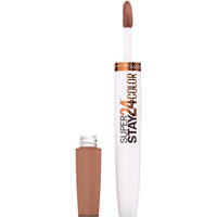 Maybelline Super Stay 24, 2 - Step Liquid Lipstick Makeup, Long Lasting Highly Pigmented Color with Moisturizing Balm, Very Cranberry, Ruby Red, 1 Count - 7DAY'S