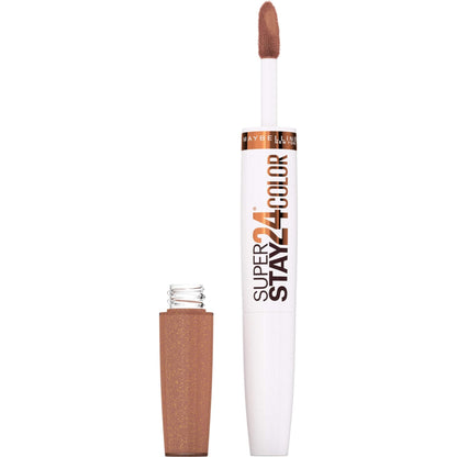Maybelline Super Stay 24, 2 - Step Liquid Lipstick Makeup, Long Lasting Highly Pigmented Color with Moisturizing Balm, Very Cranberry, Ruby Red, 1 Count - 7DAY'S