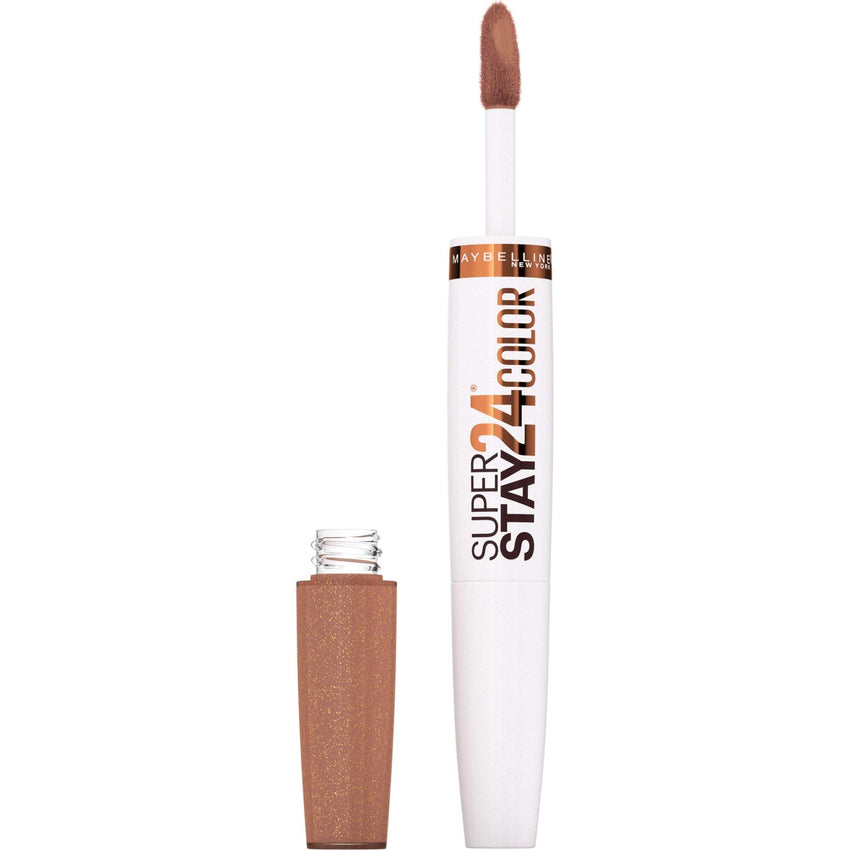 Maybelline Super Stay 24, 2 - Step Liquid Lipstick Makeup, Long Lasting Highly Pigmented Color with Moisturizing Balm, Very Cranberry, Ruby Red, 1 Count - 7DAY'S