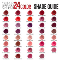 Maybelline Super Stay 24, 2 - Step Liquid Lipstick Makeup, Long Lasting Highly Pigmented Color with Moisturizing Balm, Very Cranberry, Ruby Red, 1 Count - 7DAY'S