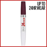 Maybelline Super Stay 24, 2 - Step Liquid Lipstick Makeup, Long Lasting Highly Pigmented Color with Moisturizing Balm, Very Cranberry, Ruby Red, 1 Count - 7DAY'S