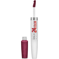 Maybelline Super Stay 24, 2 - Step Liquid Lipstick Makeup, Long Lasting Highly Pigmented Color with Moisturizing Balm, Very Cranberry, Ruby Red, 1 Count - 7DAY'S