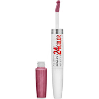 Maybelline Super Stay 24, 2 - Step Liquid Lipstick Makeup, Long Lasting Highly Pigmented Color with Moisturizing Balm, Very Cranberry, Ruby Red, 1 Count - 7DAY'S