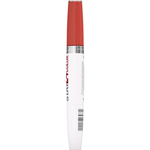 Maybelline Super Stay 24, 2 - Step Liquid Lipstick Makeup, Long Lasting Highly Pigmented Color with Moisturizing Balm, Very Cranberry, Ruby Red, 1 Count - 7DAY'S