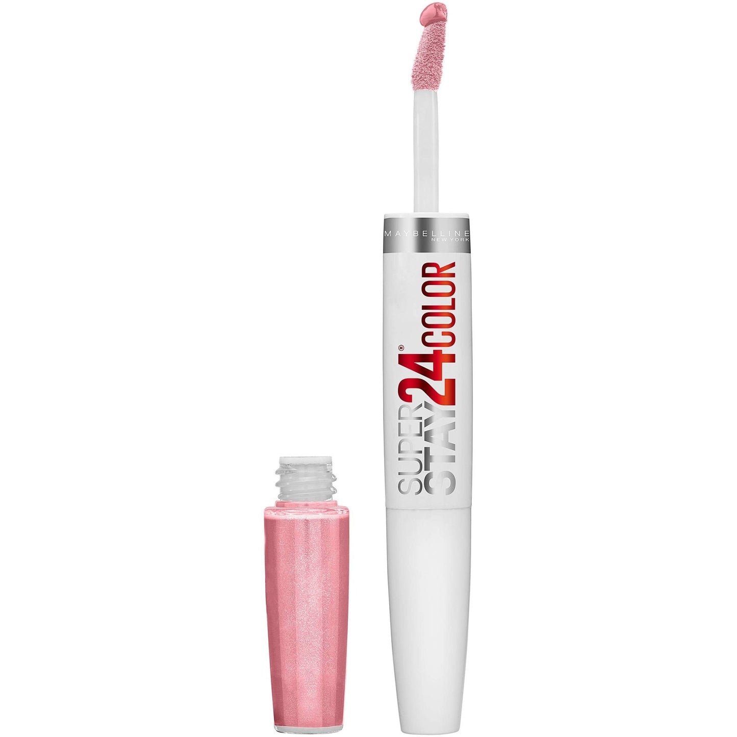 Maybelline Super Stay 24, 2 - Step Liquid Lipstick Makeup, Long Lasting Highly Pigmented Color with Moisturizing Balm, Very Cranberry, Ruby Red, 1 Count - 7DAY'S