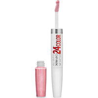 Maybelline Super Stay 24, 2 - Step Liquid Lipstick Makeup, Long Lasting Highly Pigmented Color with Moisturizing Balm, Very Cranberry, Ruby Red, 1 Count - 7DAY'S