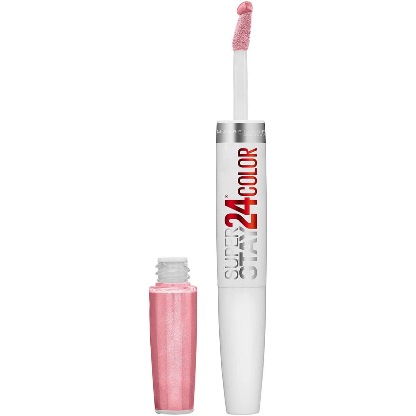 Maybelline Super Stay 24, 2 - Step Liquid Lipstick Makeup, Long Lasting Highly Pigmented Color with Moisturizing Balm, Very Cranberry, Ruby Red, 1 Count - 7DAY'S