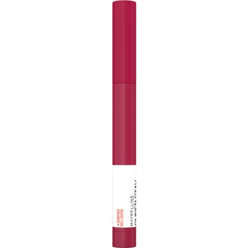Maybelline Super Stay Ink Crayon Lipstick Makeup, Precision Tip Matte Lip Crayon with Built - in Sharpener, Longwear Up To 8Hrs, Lead The Way, Pink Beige, 1 Count - 7DAY'S
