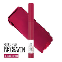 Maybelline Super Stay Ink Crayon Lipstick Makeup, Precision Tip Matte Lip Crayon with Built - in Sharpener, Longwear Up To 8Hrs, Lead The Way, Pink Beige, 1 Count - 7DAY'S