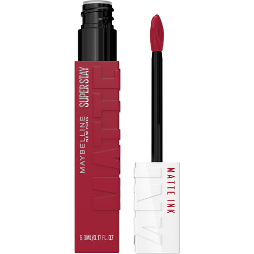 Maybelline Super Stay Matte Ink Liquid Lipstick Makeup, Long Lasting High Impact Color, Up to 16H Wear, Pioneer, Blue Red, 1 Count, Packaging May Vary - 7DAY'S