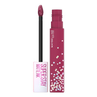 Maybelline Super Stay Matte Ink Liquid Lipstick Makeup, Long Lasting High Impact Color, Up to 16H Wear, Pioneer, Blue Red, 1 Count, Packaging May Vary - 7DAY'S