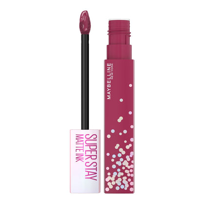 Maybelline Super Stay Matte Ink Liquid Lipstick Makeup, Long Lasting High Impact Color, Up to 16H Wear, Pioneer, Blue Red, 1 Count, Packaging May Vary - 7DAY'S
