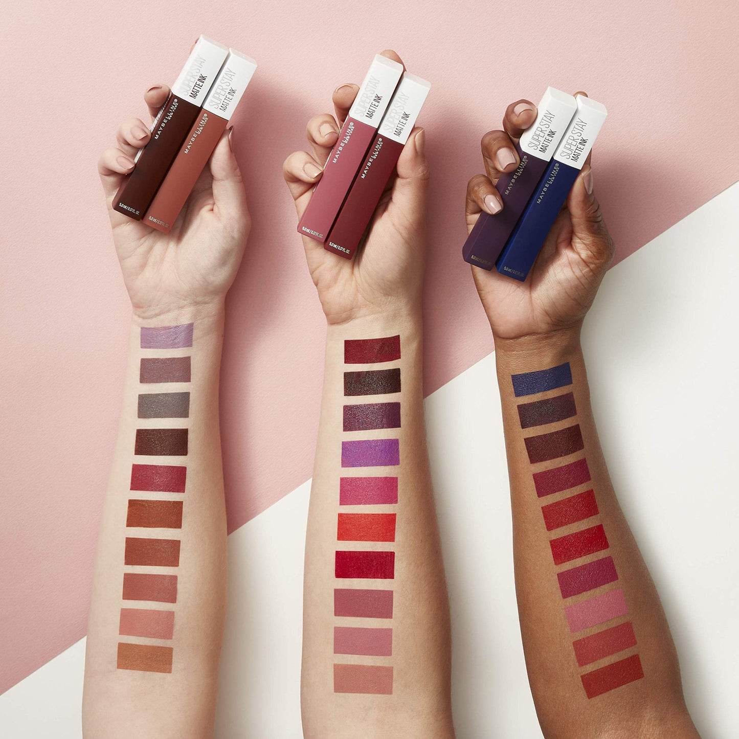 Maybelline Super Stay Matte Ink Liquid Lipstick Makeup, Long Lasting High Impact Color, Up to 16H Wear, Pioneer, Blue Red, 1 Count, Packaging May Vary - 7DAY'S