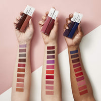 Maybelline Super Stay Matte Ink Liquid Lipstick Makeup, Long Lasting High Impact Color, Up to 16H Wear, Pioneer, Blue Red, 1 Count, Packaging May Vary - 7DAY'S