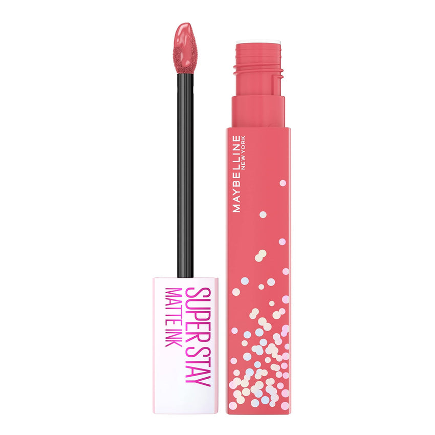 Maybelline Super Stay Matte Ink Liquid Lipstick Makeup, Long Lasting High Impact Color, Up to 16H Wear, Pioneer, Blue Red, 1 Count, Packaging May Vary - 7DAY'S