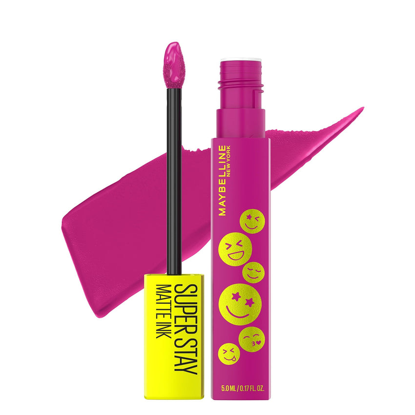 Maybelline Super Stay Matte Ink Liquid Lipstick Makeup, Long Lasting High Impact Color, Up to 16H Wear, Pioneer, Blue Red, 1 Count, Packaging May Vary - 7DAY'S
