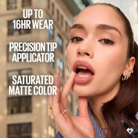 Maybelline Super Stay Matte Ink Liquid Lipstick Makeup, Long Lasting High Impact Color, Up to 16H Wear, Pioneer, Blue Red, 1 Count, Packaging May Vary - 7DAY'S