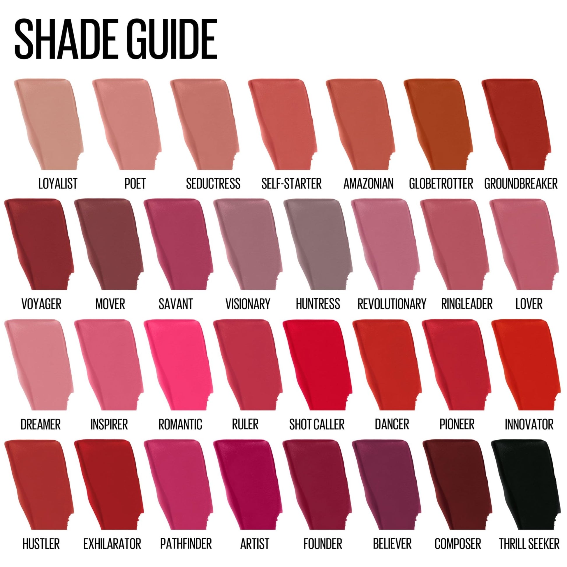 Maybelline Super Stay Matte Ink Liquid Lipstick Makeup, Long Lasting High Impact Color, Up to 16H Wear, Pioneer, Blue Red, 1 Count, Packaging May Vary - 7DAY'S