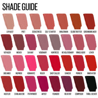 Maybelline Super Stay Matte Ink Liquid Lipstick Makeup, Long Lasting High Impact Color, Up to 16H Wear, Pioneer, Blue Red, 1 Count, Packaging May Vary - 7DAY'S