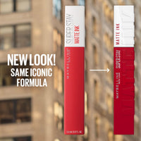 Maybelline Super Stay Matte Ink Liquid Lipstick Makeup, Long Lasting High Impact Color, Up to 16H Wear, Pioneer, Blue Red, 1 Count, Packaging May Vary - 7DAY'S