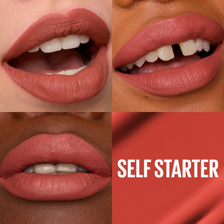 Maybelline Super Stay Matte Ink Liquid Lipstick Makeup, Long Lasting High Impact Color, Up to 16H Wear, Pioneer, Blue Red, 1 Count, Packaging May Vary - 7DAY'S