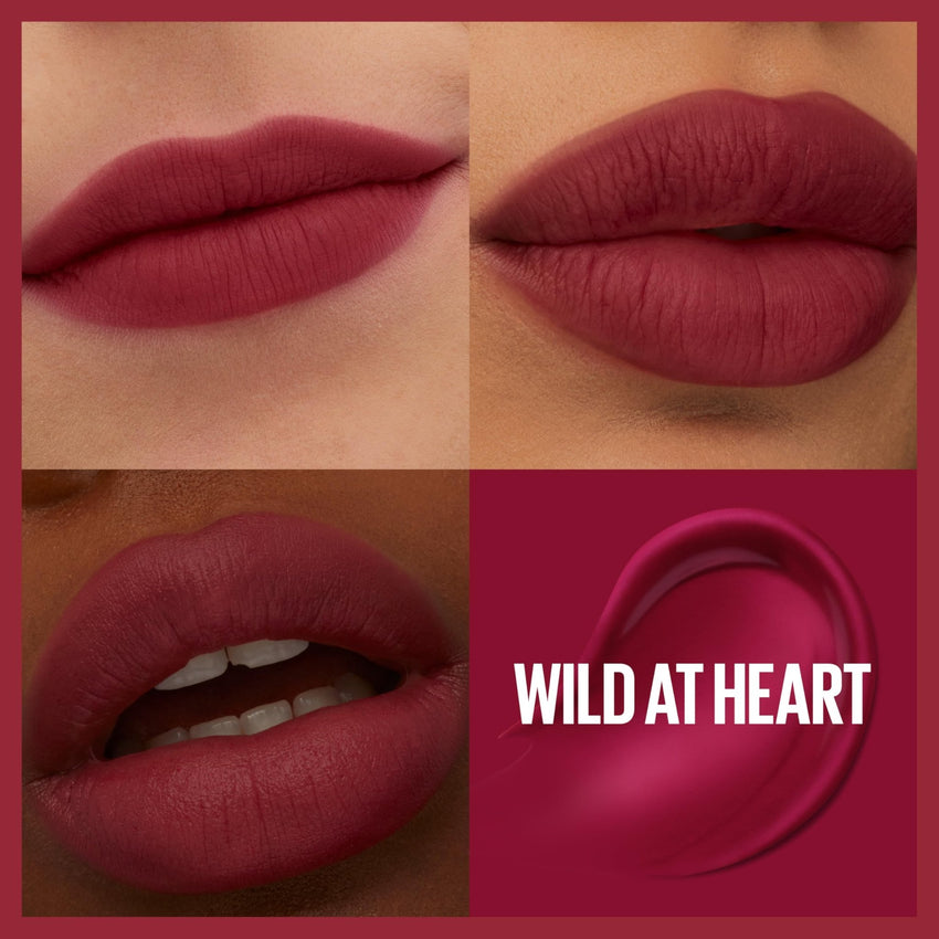 Maybelline Super Stay Teddy Lip Tint, Long Lasting Matte Lipstick For Up To 12HR Wear, Kneehigh, 1 Count - 7DAY'S