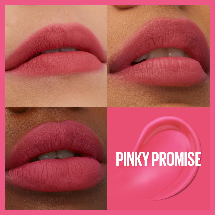 Maybelline Super Stay Teddy Lip Tint, Long Lasting Matte Lipstick For Up To 12HR Wear, Kneehigh, 1 Count - 7DAY'S