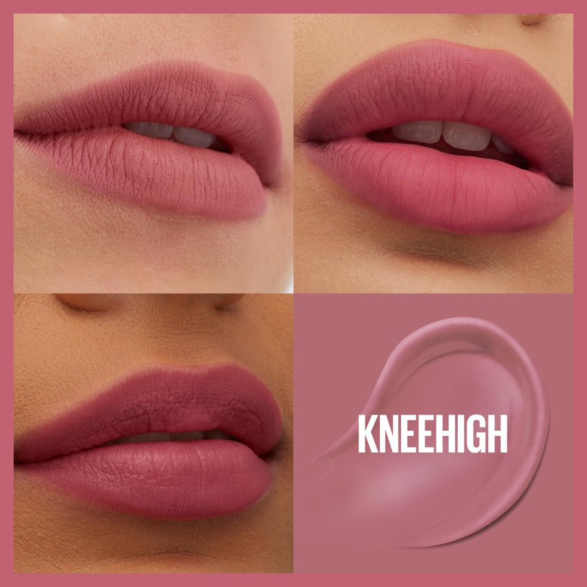 Maybelline Super Stay Teddy Lip Tint, Long Lasting Matte Lipstick For Up To 12HR Wear, Kneehigh, 1 Count - 7DAY'S