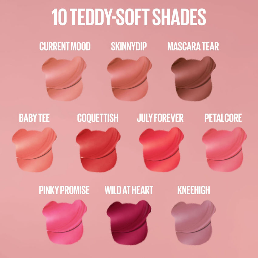 Maybelline Super Stay Teddy Lip Tint, Long Lasting Matte Lipstick For Up To 12HR Wear, Kneehigh, 1 Count - 7DAY'S