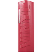 Maybelline Super Stay Vinyl Ink Longwear No - Budge Liquid Lipcolor Makeup, Highly Pigmented Color and Instant Shine, Cheeky, Rose Nude Lipstick, 0.14 fl oz, 1 Count - 7DAY'S