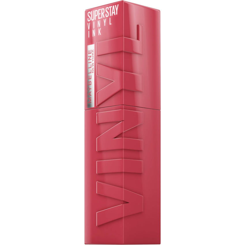 Maybelline Super Stay Vinyl Ink Longwear No - Budge Liquid Lipcolor Makeup, Highly Pigmented Color and Instant Shine, Cheeky, Rose Nude Lipstick, 0.14 fl oz, 1 Count - 7DAY'S