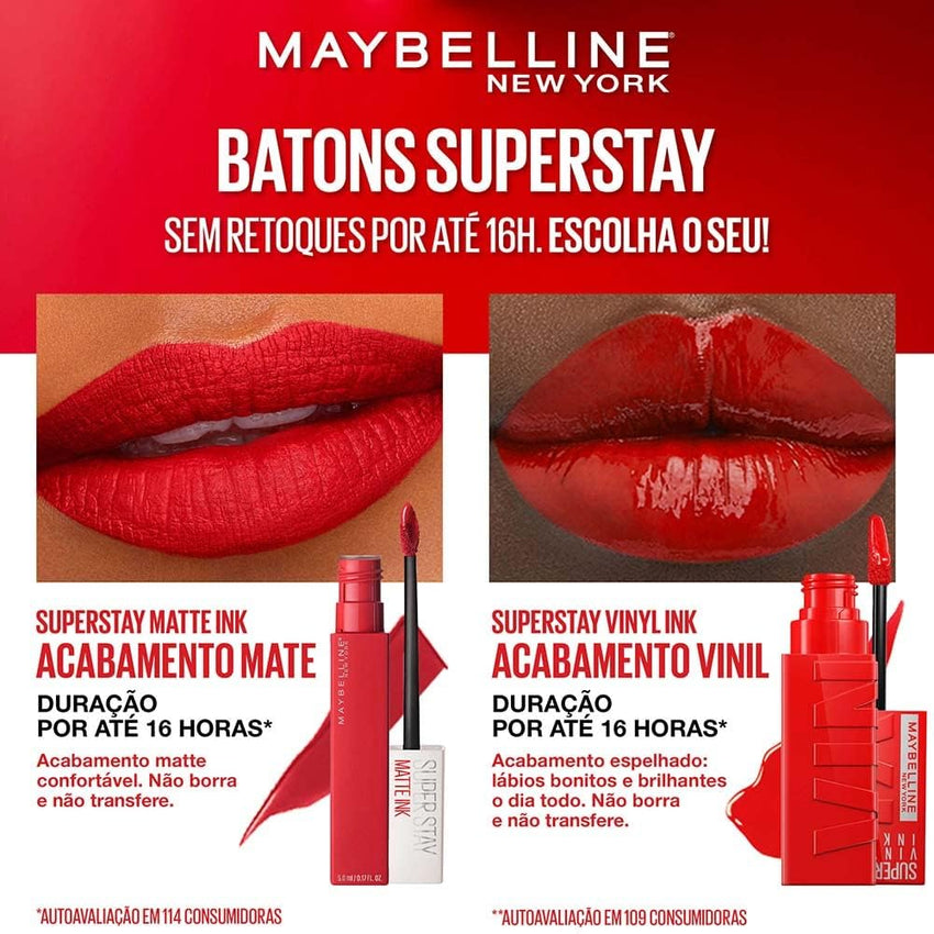 Maybelline Super Stay Vinyl Ink Longwear No - Budge Liquid Lipcolor Makeup, Highly Pigmented Color and Instant Shine, Cheeky, Rose Nude Lipstick, 0.14 fl oz, 1 Count - 7DAY'S