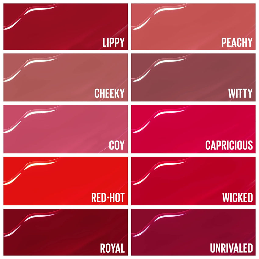 Maybelline Super Stay Vinyl Ink Longwear No - Budge Liquid Lipcolor Makeup, Highly Pigmented Color and Instant Shine, Cheeky, Rose Nude Lipstick, 0.14 fl oz, 1 Count - 7DAY'S
