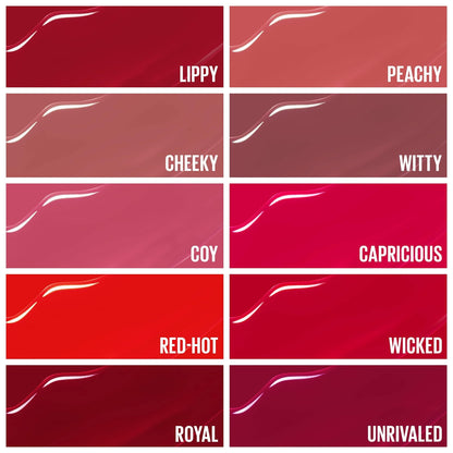 Maybelline Super Stay Vinyl Ink Longwear No - Budge Liquid Lipcolor Makeup, Highly Pigmented Color and Instant Shine, Cheeky, Rose Nude Lipstick, 0.14 fl oz, 1 Count - 7DAY'S