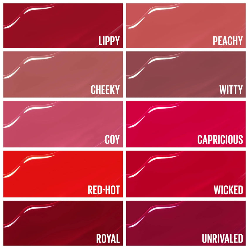 Maybelline Super Stay Vinyl Ink Longwear No - Budge Liquid Lipcolor Makeup, Highly Pigmented Color and Instant Shine, Cheeky, Rose Nude Lipstick, 0.14 fl oz, 1 Count - 7DAY'S