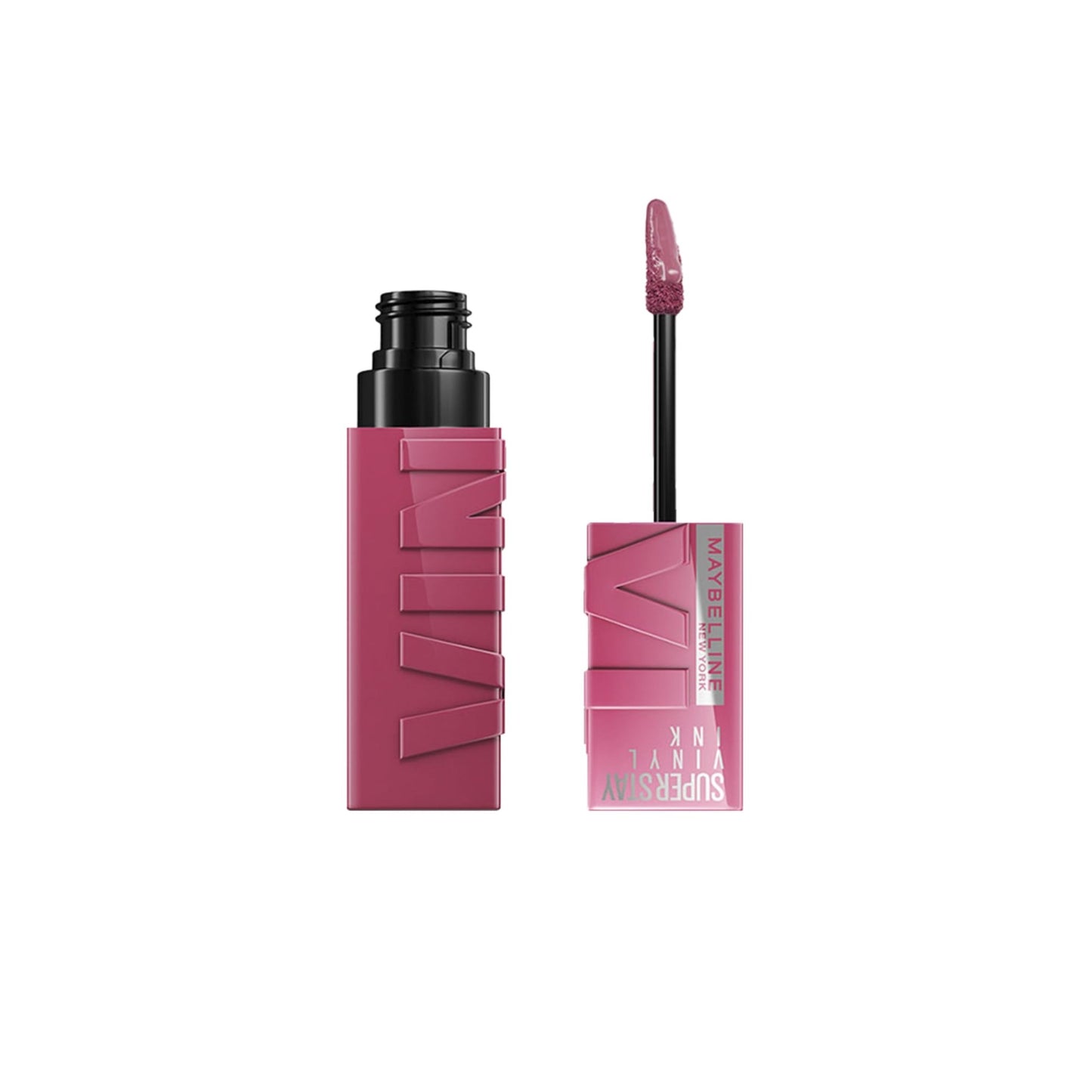 Maybelline Super Stay Vinyl Ink Longwear No - Budge Liquid Lipcolor Makeup, Highly Pigmented Color and Instant Shine, Cheeky, Rose Nude Lipstick, 0.14 fl oz, 1 Count - 7DAY'S