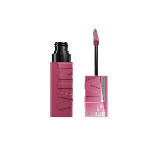 Maybelline Super Stay Vinyl Ink Longwear No - Budge Liquid Lipcolor Makeup, Highly Pigmented Color and Instant Shine, Cheeky, Rose Nude Lipstick, 0.14 fl oz, 1 Count - 7DAY'S