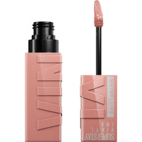 Maybelline Super Stay Vinyl Ink Longwear No - Budge Liquid Lipcolor Makeup, Highly Pigmented Color and Instant Shine, Cheeky, Rose Nude Lipstick, 0.14 fl oz, 1 Count - 7DAY'S