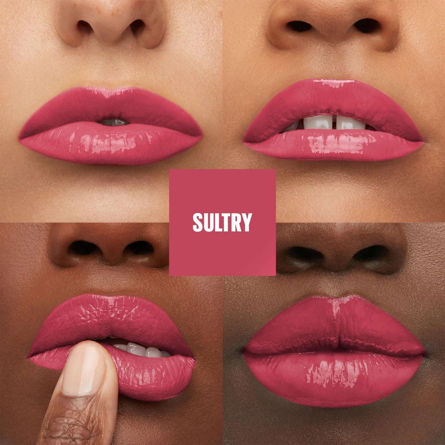 Maybelline Super Stay Vinyl Ink Longwear No - Budge Liquid Lipcolor Makeup, Highly Pigmented Color and Instant Shine, Cheeky, Rose Nude Lipstick, 0.14 fl oz, 1 Count - 7DAY'S
