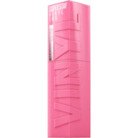 Maybelline Super Stay Vinyl Ink Longwear No - Budge Liquid Lipcolor Makeup, Highly Pigmented Color and Instant Shine, Cheeky, Rose Nude Lipstick, 0.14 fl oz, 1 Count - 7DAY'S