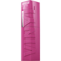 Maybelline Super Stay Vinyl Ink Longwear No - Budge Liquid Lipcolor Makeup, Highly Pigmented Color and Instant Shine, Cheeky, Rose Nude Lipstick, 0.14 fl oz, 1 Count - 7DAY'S