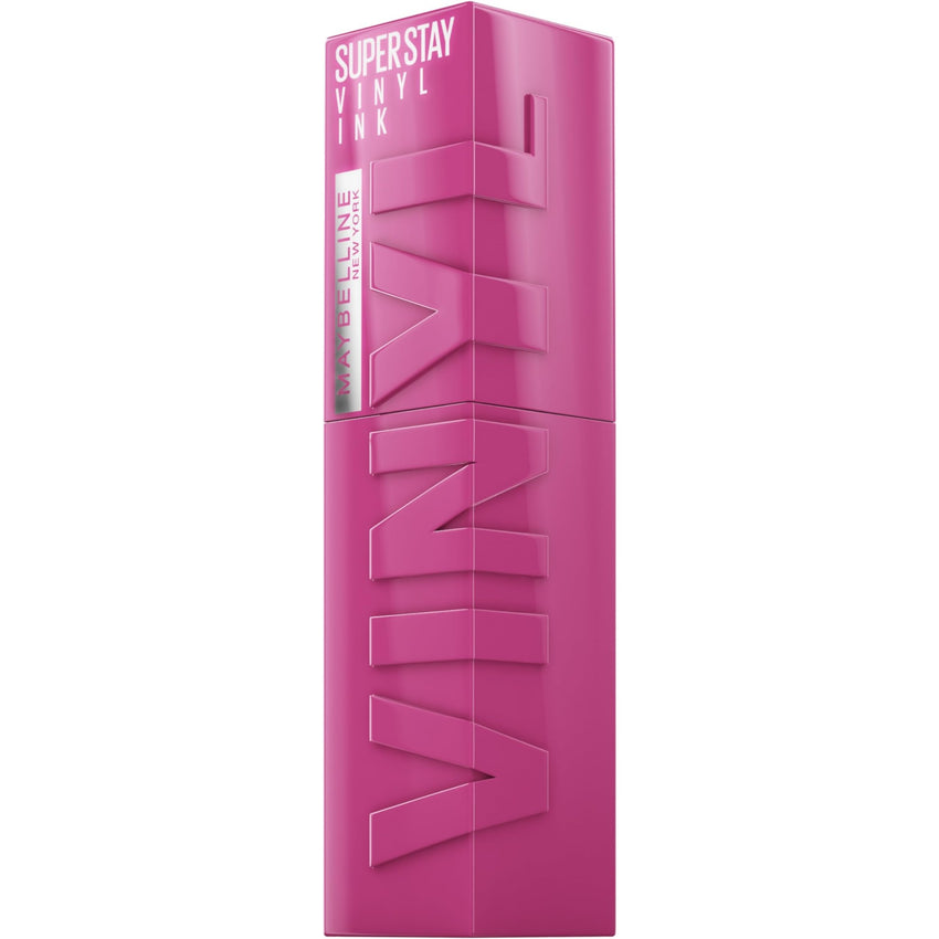 Maybelline Super Stay Vinyl Ink Longwear No - Budge Liquid Lipcolor Makeup, Highly Pigmented Color and Instant Shine, Cheeky, Rose Nude Lipstick, 0.14 fl oz, 1 Count - 7DAY'S
