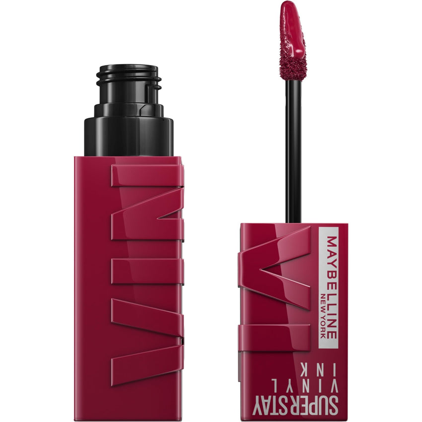 Maybelline Super Stay Vinyl Ink Longwear No - Budge Liquid Lipcolor Makeup, Highly Pigmented Color and Instant Shine, Cheeky, Rose Nude Lipstick, 0.14 fl oz, 1 Count - 7DAY'S