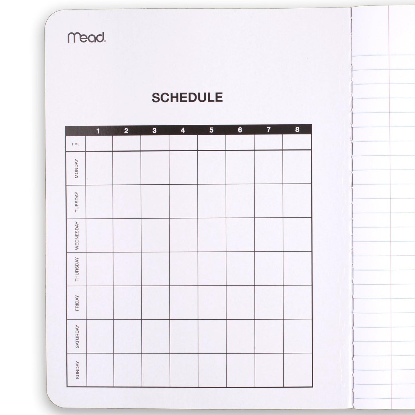 Mead Composition Notebook, 3 Pack, Wide Ruled Paper, 7 - 1/2" x 9 - 3/4", 100 Sheets per Comp Book, Black Marble (38301) - 7DAY'S