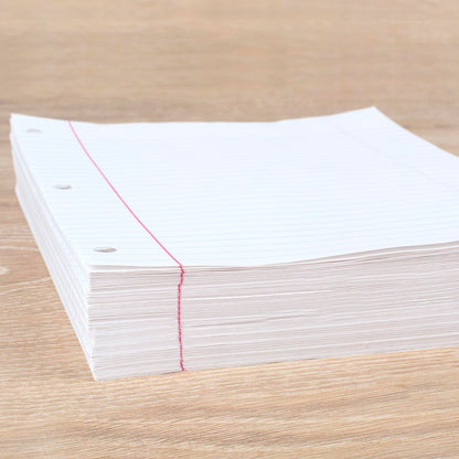 Mead Loose Leaf Paper, Wide Ruled Filler Notebook Paper, 8" x 10 - 1/2", 200 Sheets, Fits 3 - Ring Binder (15200) - 7DAY'S
