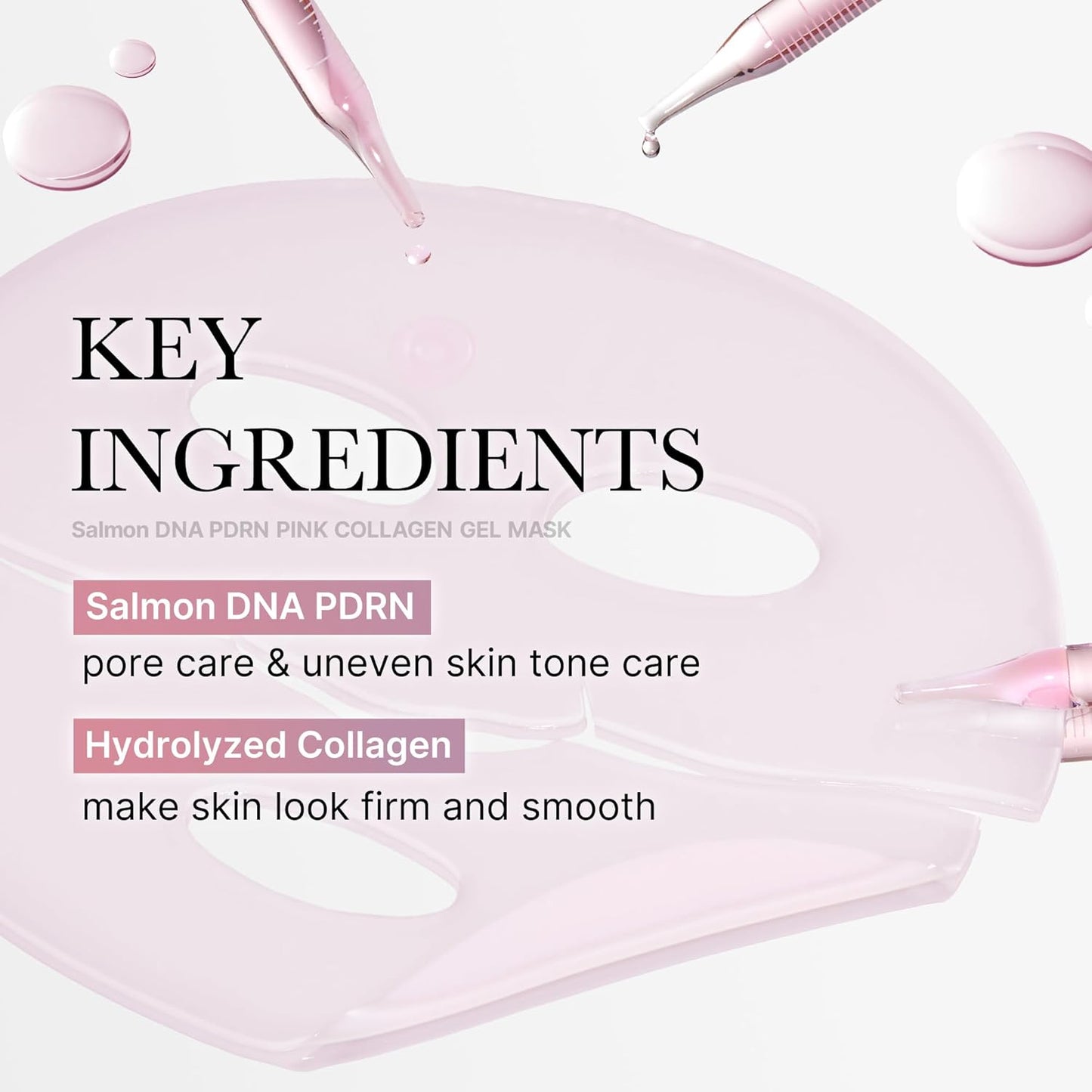 medicube Salmon DNA PDRN pink collagen jelly gel mask | overnight face mask for glass glow skin - elasticity, hydrating, firming and moisturizing | korean skincare, 28g, 4ea - 7DAY'S