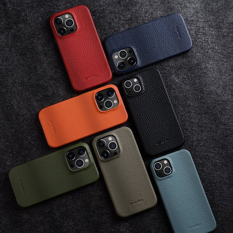 Melkco is suitable for Apple 13ProMax mobile phone case iPhone 14Plus leather 12 min anti slip fall cover - 7DAY'S